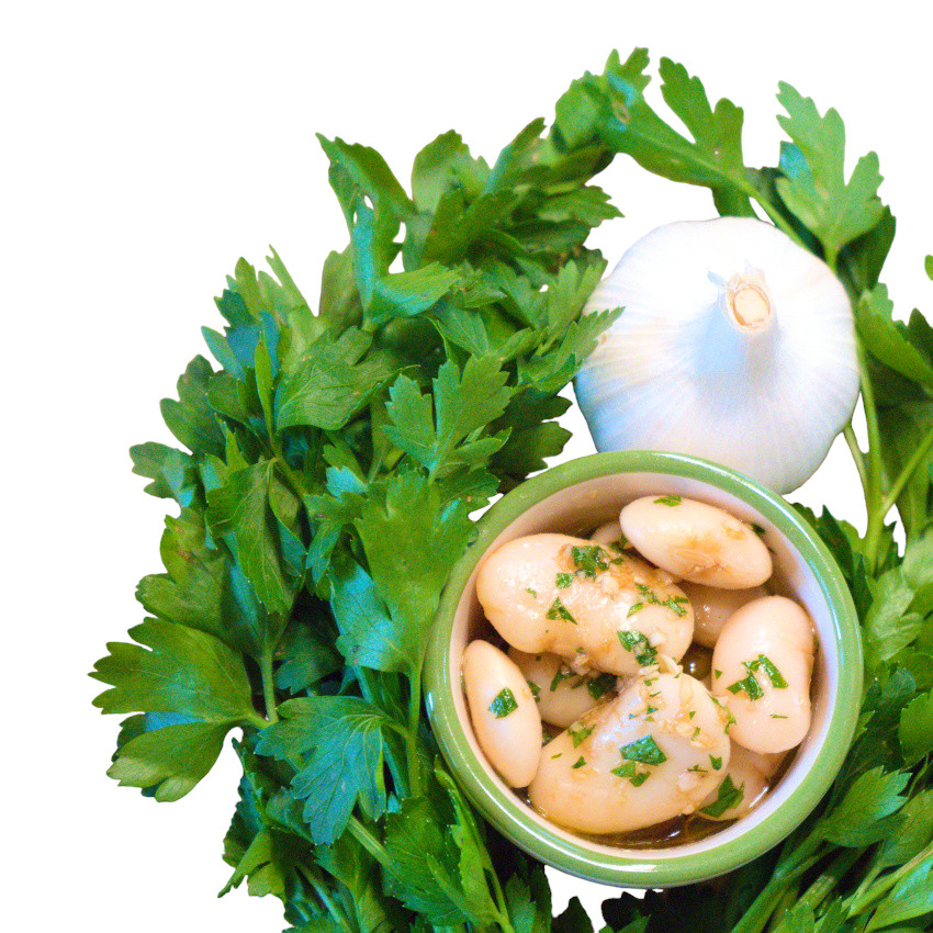 Riesenbohnen in Öl mit Knoblauch 1500 g